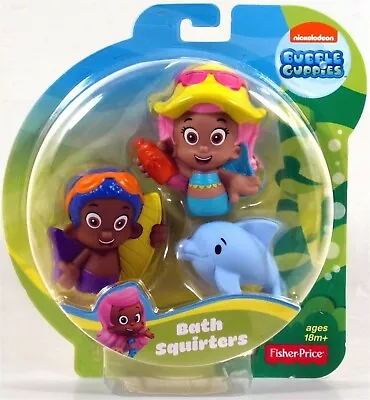 Fisher-Price Nickelodeon Bubble Guppies MOLLY GOBY And BUDDY Bath Squirters NEW • $29.99