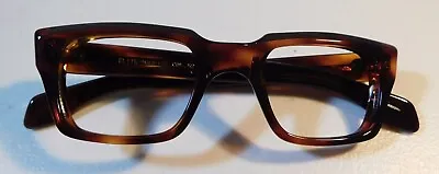 Vintage ELITE OPTICAL Maurice 52 (Amber) 52/24 Eyeglass Frame New Old Stock #C2 • $24.99