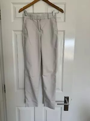 H&M Beige/Off White Tailored Cropped Trousers Size 6 • £3.99