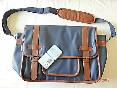 X-Tesco Satchel Baby Nappy Adjustable Strap Changing Bag - Navy Pockets Mat  • £12