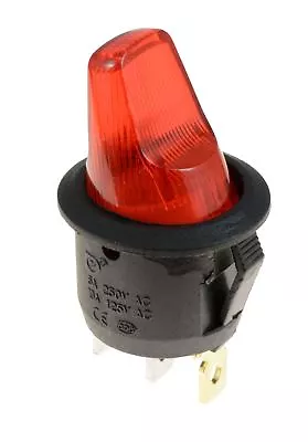 Fat Illuminated Red Toggle Switch SPST 12V • £3.09