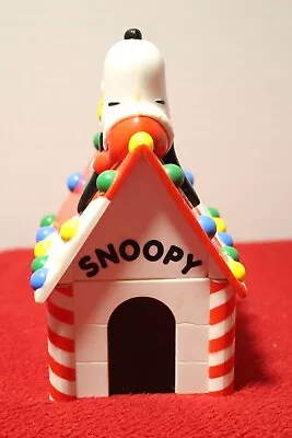 Vintage Peanuts Snoopy Woodstock Coin Bank Christmas Dog House Whitmans Candies • $12