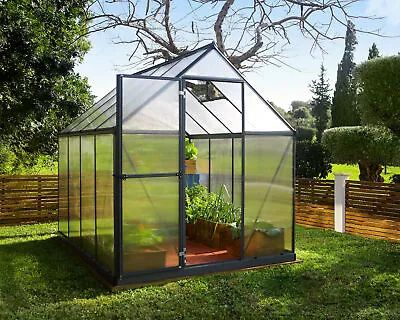 Walk-in Greenhouse Kit 6x8 Twin Wall Polycarbonate Mythos Canopia By Palram • £419