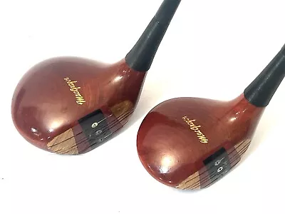 Vintage Macgregor 270W Persimmon Driver And 3 Wood  Steel Shaft Very Nice!! • $29.99