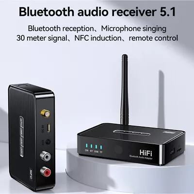 Bluetooth Receiver NFC Audio Adapter 2 RCA 3.5mm 6.5mm For Old Speaker Amplifier • $24.92