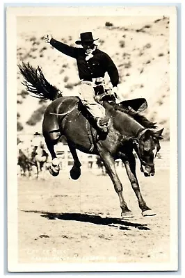 1946 Annual Rodeo Cowboy Ellensburg Wisconsin WI RPPC Photo Vintage Postcard • $19.47