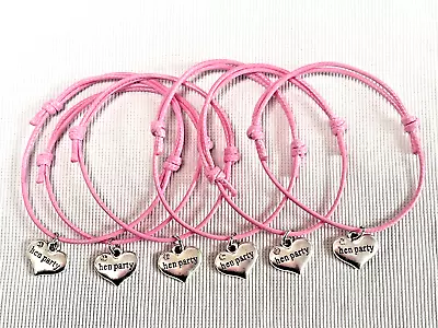 £3.35 • Buy 6 Hen Party Friendship Bracelets Hen Party Bag Gift Filler Favours Prizes