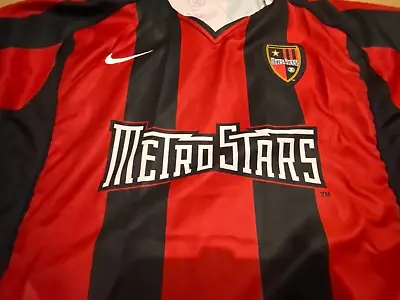 BNWT VINTAGE MLS Nike New York/New Jersey Metrostars Home Shirt 2004 • $200