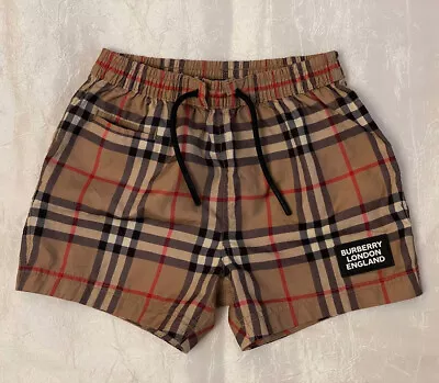 Burberry London Baby Swim Trunks Shorts Trousers 12M - 80cm Nova Check • $99.99