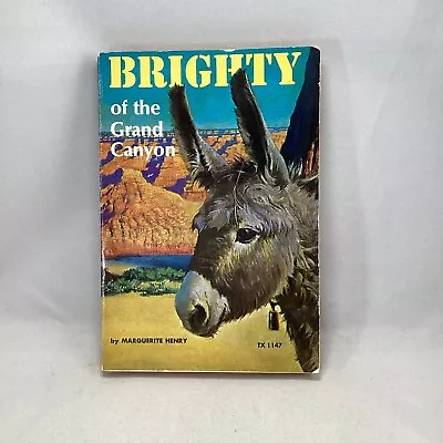 Vintage Brighty Of The Grand Canyon By Marguerite Henry Book 1978 • $14.99