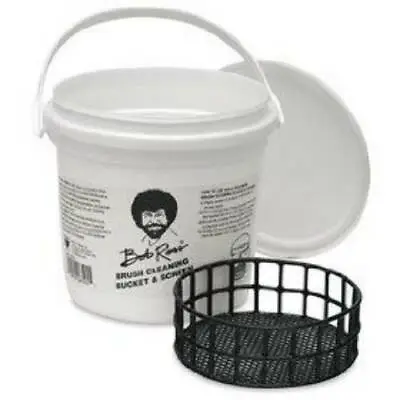 £24.95 • Buy Bob Ross - Cleaning Bucket And Screen - Clean Your Brushes Add Bob Ross Thinners