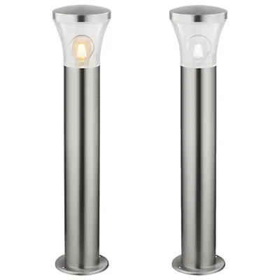 Modern LED Bollard Garden Lamp Post Stainless Steel Outdoor Pathway Light ZLC310 • £22.99