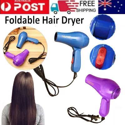 Household Hair Dryer Travel Foldable Hot Hair Blowers Drier Hairdressing Tool AU • $13.55