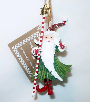 Patience Brewster Mini Krinkles SANTA WIZARD Ornament Mackenzie Childs 30402 • $31.99