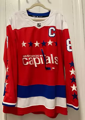 Alexander Ovechkin Washington Capitals Alternate Adidas Authentic Jersey Mens 56 • $139.99