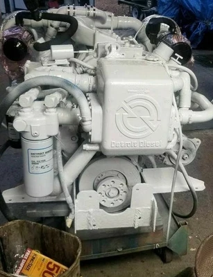 $19500 • Buy Detroit Diesel 8V-92TT Marine Diesel Engine 500 HP With Twin Disc 507
