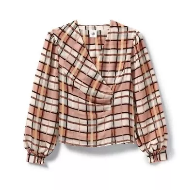 Cabi Whist Blouse Painted Plaid Women’s Size Medium 6295 • $19.99