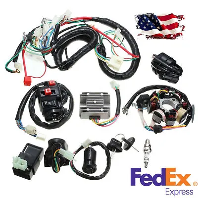 Electric Wire Harness Assembly For 125 150 200 250 CC Push Rod Engine Motorcycle • $57.50