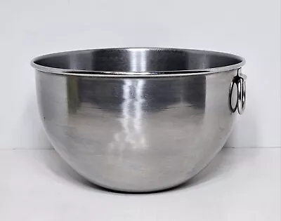 Vintage Revere Ware 1801 Stainless Steel 8  Mixing Bowl With D Ring • $14.40