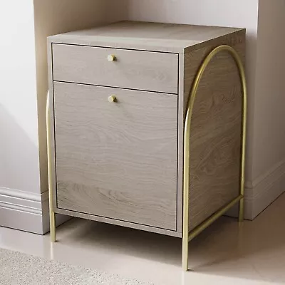 Light Oak 2 Drawer Filing Cabinet - Chester CST002 • £179.92