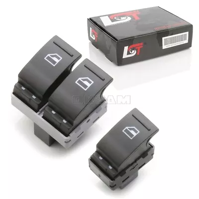 Electric Window Switch Front Left + Right For Vw Transporter V T5 • £16.99