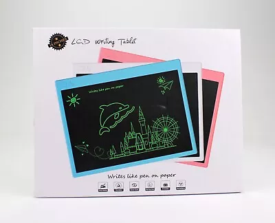 16 Inch Rechargeable LCD Writing Tablet Erasable & Colorful Doodle Board • $22