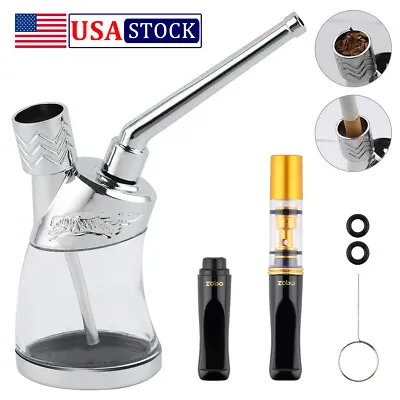 Glass Water Tobacco Smoking Pipe Bong Water Pipe Shisha Hookah Kit • $10.39