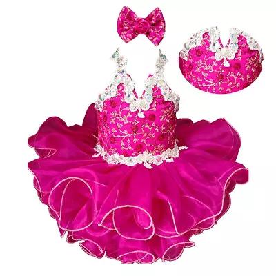 Jenniferwu Pageant Dress Handmade Beaded Dresses Toddler Pageant Princess Dress • $65