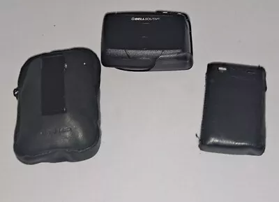 Motorola Talkabout Way Pager A06QBB5806AA Black W/ Leather Case And Belt Holster • $59