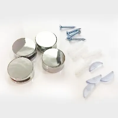 Stylish Round Mirror Wall Clips Perfect For Dressing Tables And Salons • £8.08