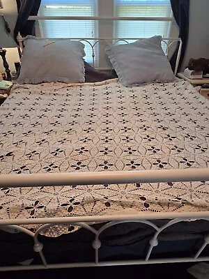 VIntage Crocheted Bed Cover • $22