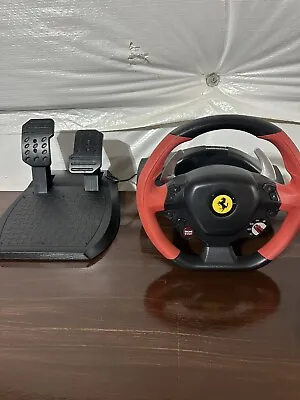 Thrustmaster Ferrari 458 Spider Racing Steering Wheel/Pedals Xbox One • $24.99