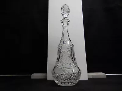 Crystal Rare 3-tier Bottle Design Hand-Cut Lead Crystal Decanter And Stopper • $45