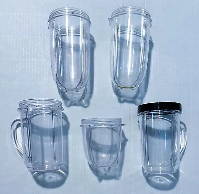 Magic Bullet Blender Parts Replacements Tall & Short Cups MB-1001 Lot Of 5 • $15.99