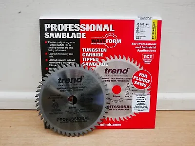 Trend  Ft/165x48x20 165mm 48t 2mm Kerf Tct Dewalt Makita Bosch Plunge Saw Blade  • £24.89