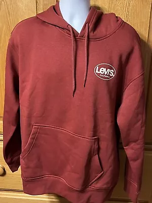 Levis  California Mens XL Red Relaxed Fit. Heavyweight Hoodie New With Tags • $33.99