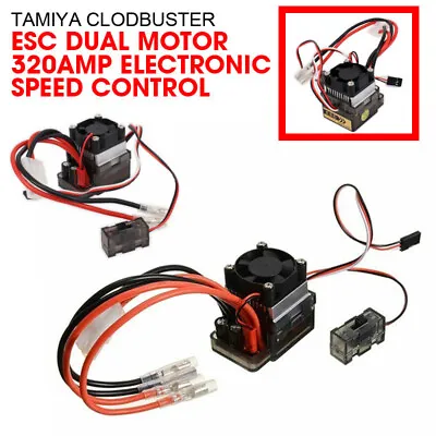 $23.98 • Buy ESC Tamiya Clodbuster Dual Motor 320Amp Electronic Speed Control Wild Dagger