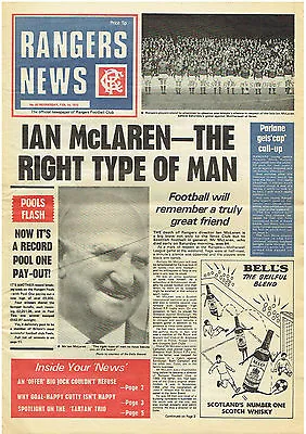 £4.99 • Buy Issue 80 Of Rangers News 14 February 1973 Glasgow Rangers  