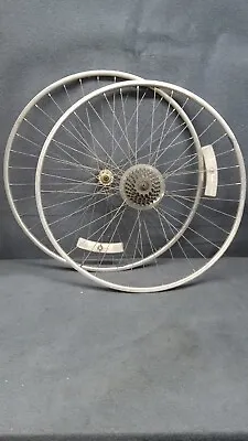 Vintage Rigida 6-Speed 36 Spoke 27x1 Front & Rear Wheel  • $100