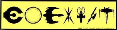 $10.99 • Buy Coexist Sci-Fi Spaceships Star Wars Star Trek Science Fiction Bumper Sticker