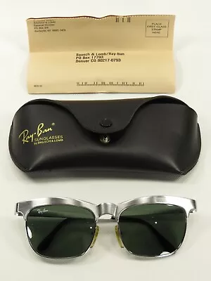 Ray-Ban Wayfarer Nuevo Gunmetal Sunglasses W0756 Bausch & Lomb Vintage 1990's • $110