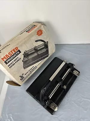 Master Products Mfg Co 3 Hole Punch Model 1325B Vintage Heavy Duty Industrial 94 • $24.90