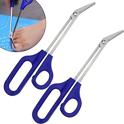 2 PACK Long Handle Toenail Clippers For Seniors Toe Nail Cuticle Scissors NEW • $15.75