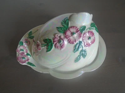 £9.95 • Buy Maling Lustre Ware Butter Dish & Cover ~ Apple Blossom Pattern