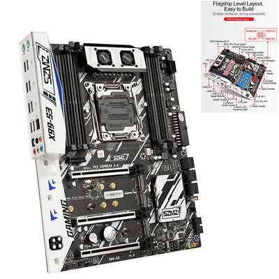 X99 S3 Gaming Motherboard LGA2011 V3 Support Intel XEON E5 DDR4 ECC REG Memory • $226.03