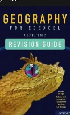 Geography For Edexcel A Level Year 2 Revision Guide By Bob Digby 9780198432753 • £20