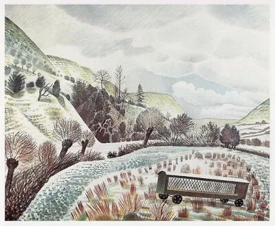 £19.95 • Buy New Year's Snow Eric Ravilious Ready Mounted Print SUPERB