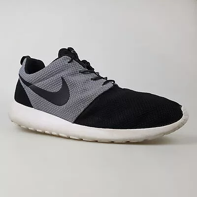 Men's NIKE 'Roshe One' Sz 14 US / 48.5 EU Runners Black Grey | 3+ Extra 10% Off • $52.49