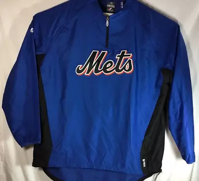 MAJESTIC New York Mets Authentic Cool Base Jacket Coat Men's Size 2XL XXL NICE • $54.88