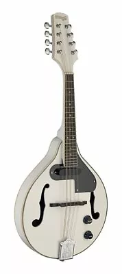 Stagg Acoustic Electric Bluegrass Mandolin - White - M50 E WH • $189.99